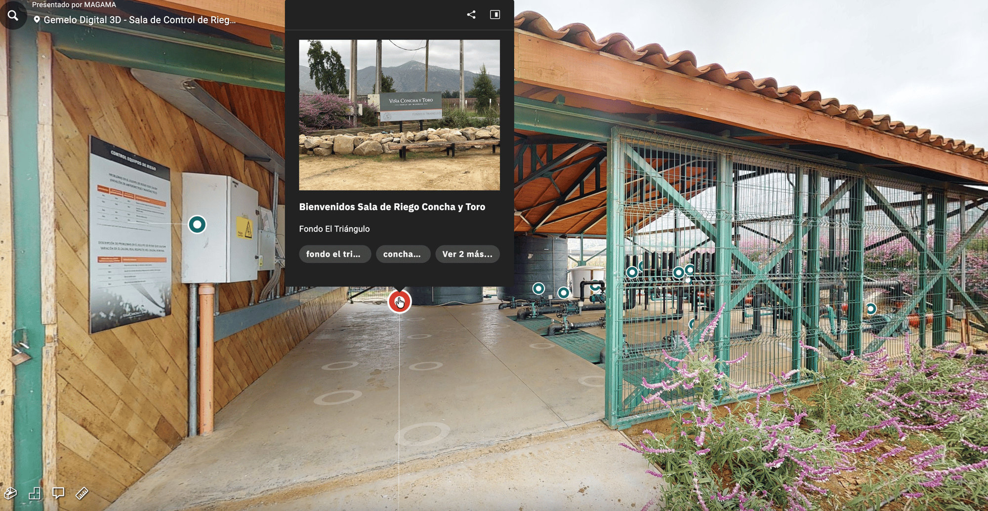 Gemelo Digital central riego Viña Concha y Toro – Casablanca
